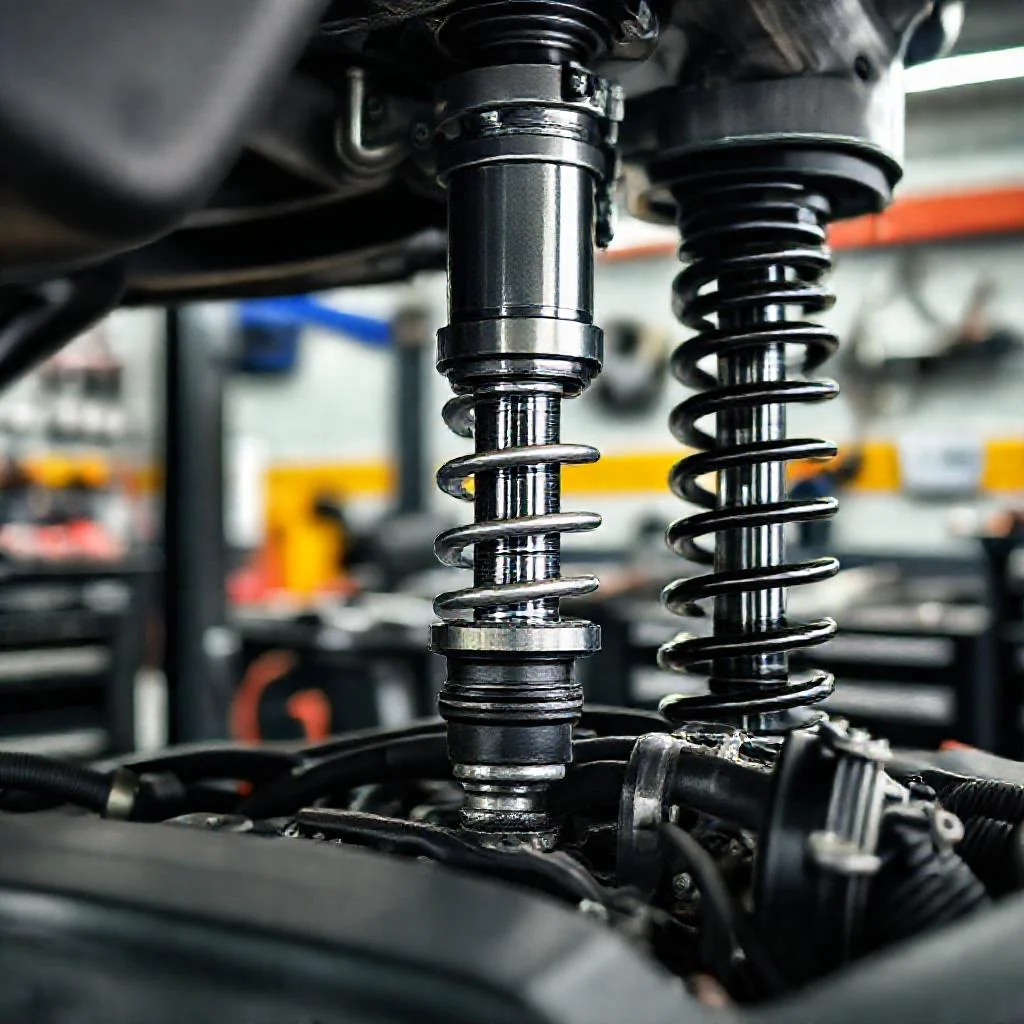 Заводская адаптивная подвеска против установки Coilover (винтовой подвески): занижение Детальное фото: Заводская адаптивная подвеска против установки Coilover (винтовой подвески): занижение