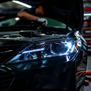 Фото по теме: Стоимость установки Bi-LED линз MTF Light в фары Toyota Camry XV50 под ключ