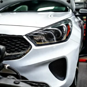Фото по теме: Почему желтеет прозрачный лак HS на белом кузове Kia Rio 3