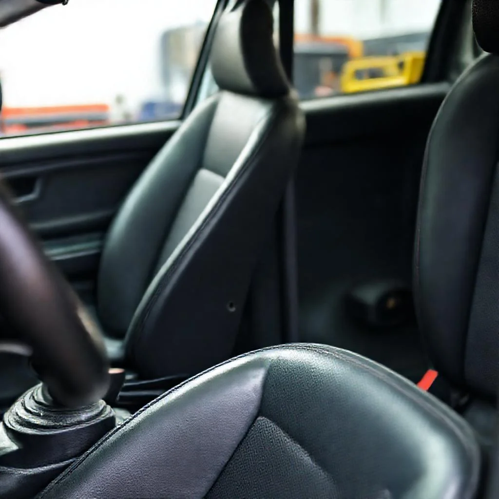 Детальное фото: Скрип сиденья водителя Renault Logan 2: трещины в металлическом каркасе