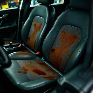 Фото по теме: Разводы на сиденьях Skoda Rapid после самостоятельной очистки пеной Ваниш