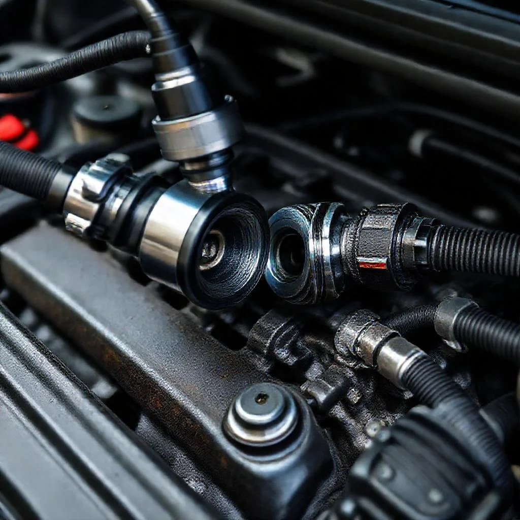 Детальное фото: Стук поршней на перекладке в двигателе VW 1.4 CGNA: диагностика эндоскопом с артикуляцией