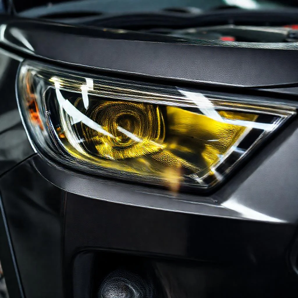 Иллюстрация к статье: Желтеют стекла фар на Toyota RAV4: разрушение заводского лака от УФ-лучей