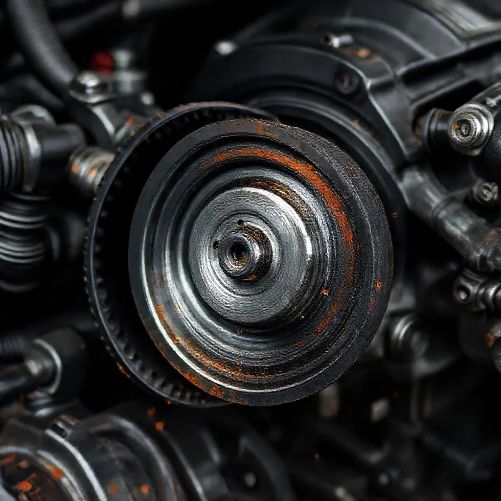 Детальное фото: Ошибка P17F0 на вариаторе Nissan RE0F10A: износ ремня Bosch и задиры на конусах