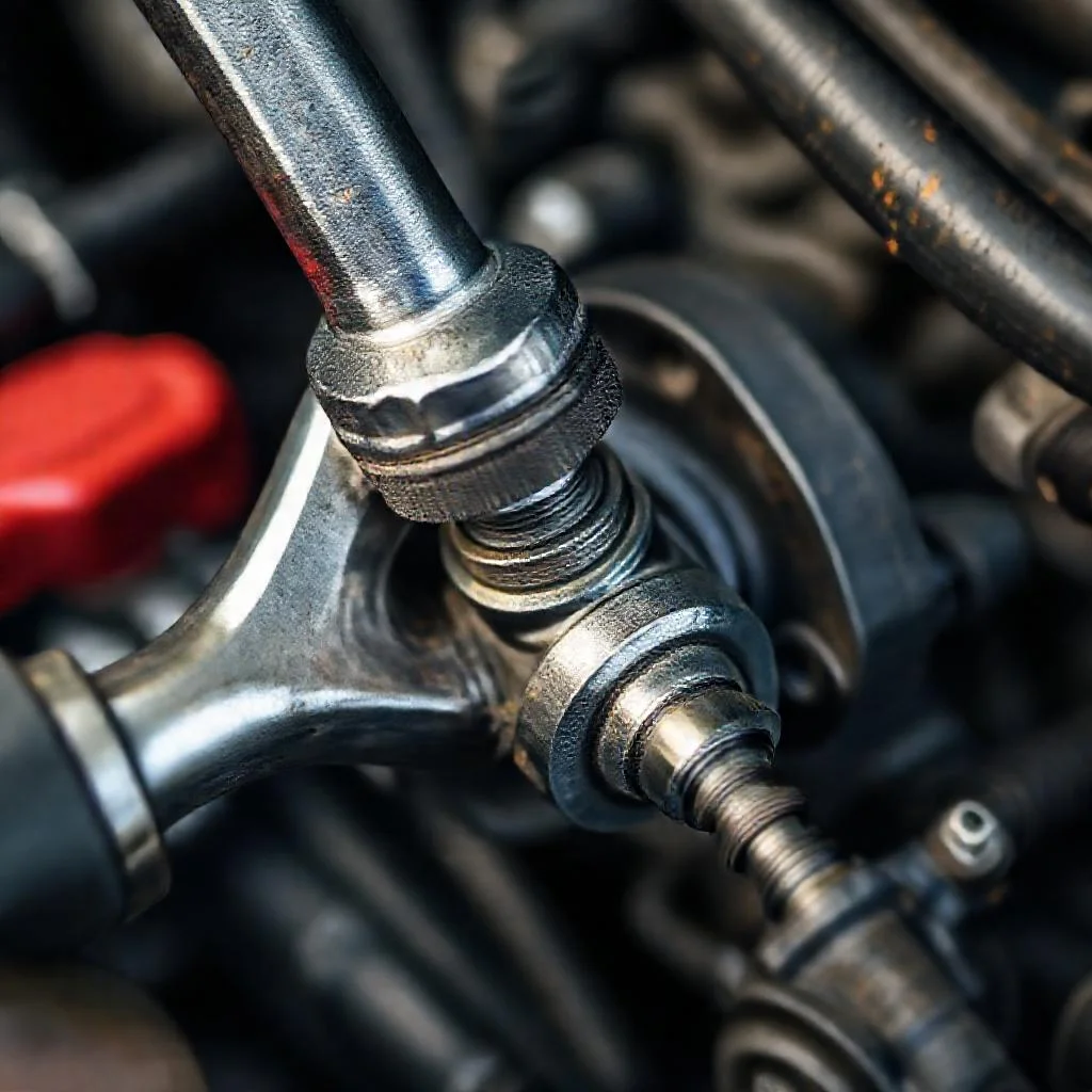 Детальное фото: Закисание прокачного штуцера на суппортах Aisin Toyota: срыв граней ключом