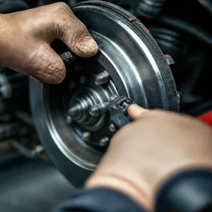Фото по теме: Как утапливать поршень заднего суппорта с ручником на Mazda 3 BK спецключом