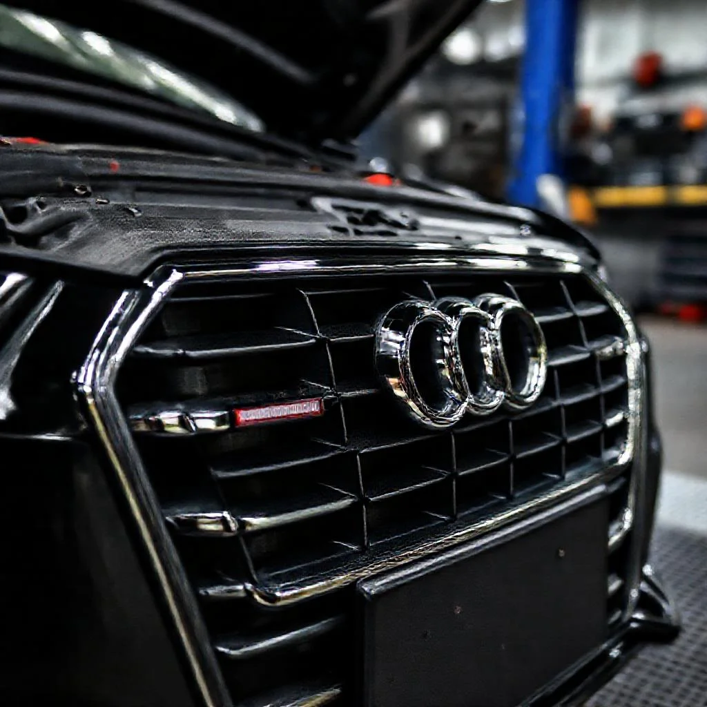 Реальная стоимость восстановления хрома на решетке радиатора Audi A6: химическая металлизация Детальное фото: Реальная стоимость восстановления хрома на решетке радиатора Audi A6: химическая металлизация
