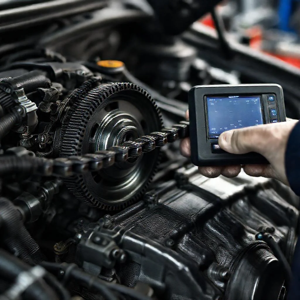 Иллюстрация к статье: Как проверить растяжение цепи ГРМ на VW 1.8 TSI CDAB сканером VCDS