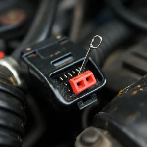 Фото по теме: Опасность замыкания контактов в разъеме OBD-II скрепкой наугад