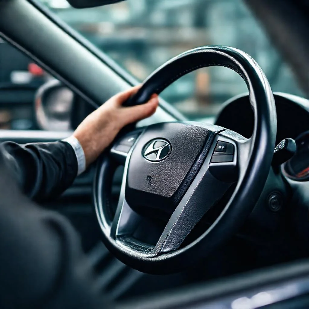 Иллюстрация к статье: 5 способов устранить скрип рулевого колеса на Hyundai Solaris